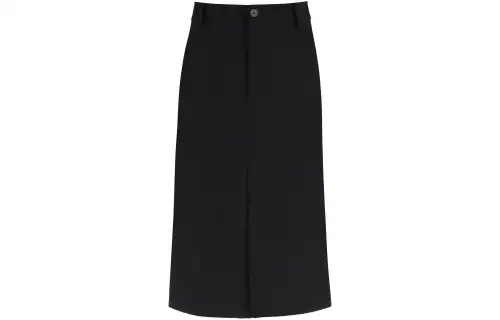 Balenciaga Casual Long Skirt Women's Black