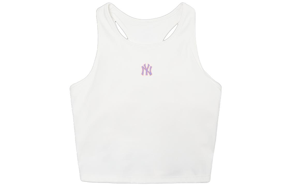 MLB New York Yankees Sleeveless Sports Shirts Women’s White Racerback