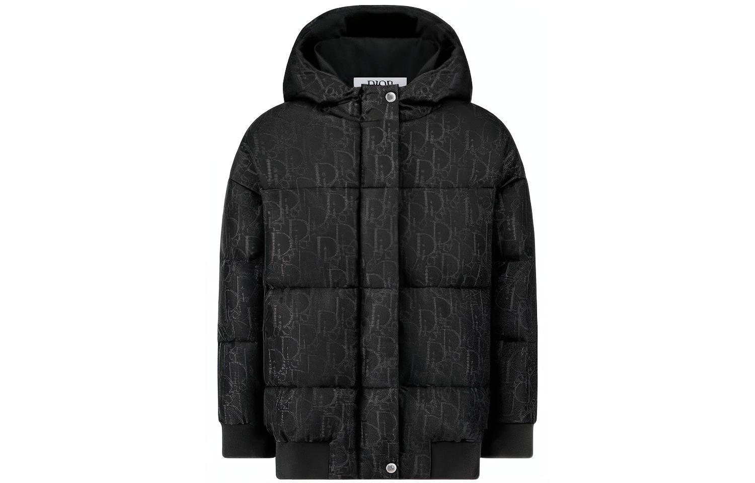 Детская куртка Dior FW22 Logo (черная)