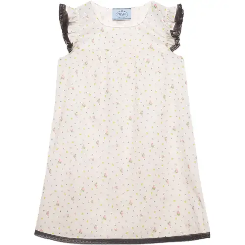 Prada floral-print mini dress