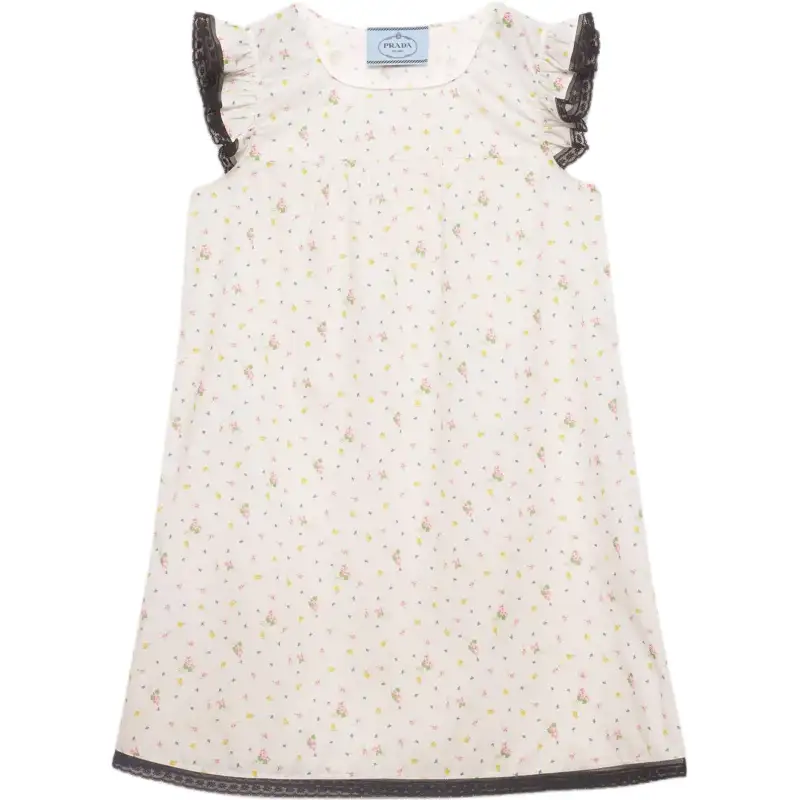 Prada floral-print mini dress