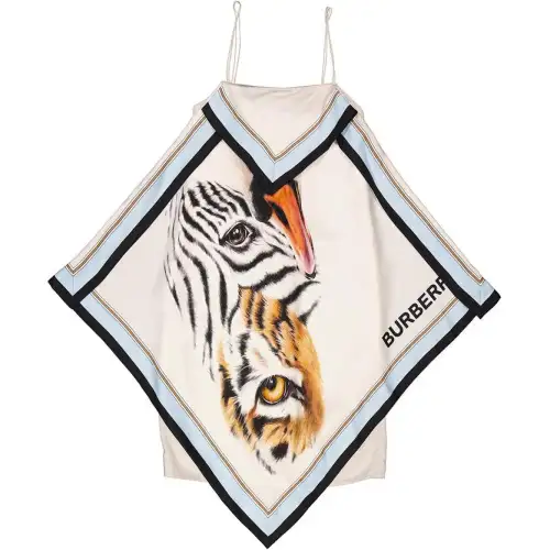 Burberry Slip Dress Women's Porcelain White