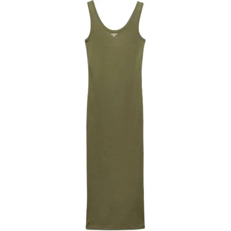 PRADA Sleeveless Dress Women's Green Camouflage