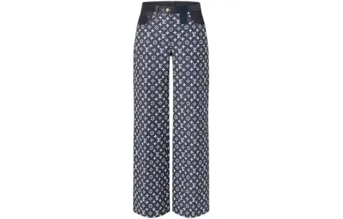 LOUIS VUITTON Monogram Denim Bootcut Jeans