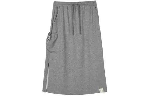 Skechers Casual Long Skirt Women's Medium Heather Gray