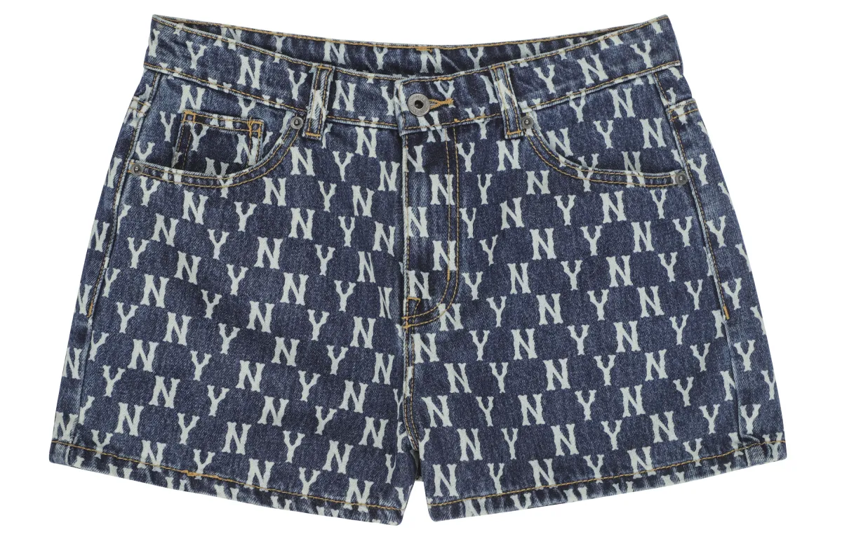 MLB Denim Shorts Women's Dark Blue