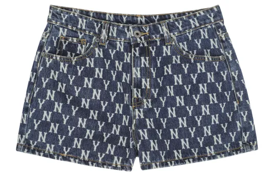 MLB Denim Shorts Women's Dark Blue