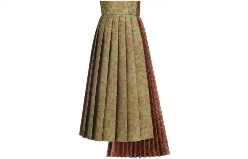DIOR Casual Long Skirts Women's Green Brown Moderate