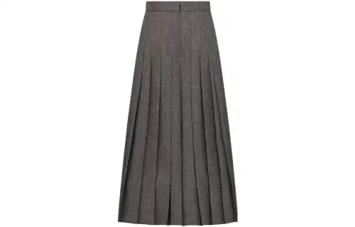 DIOR Casual Long Skirts Women's Gray Moderate Mid Length Other