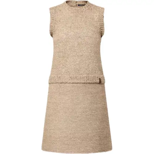 Lv Silk Knit Dress
