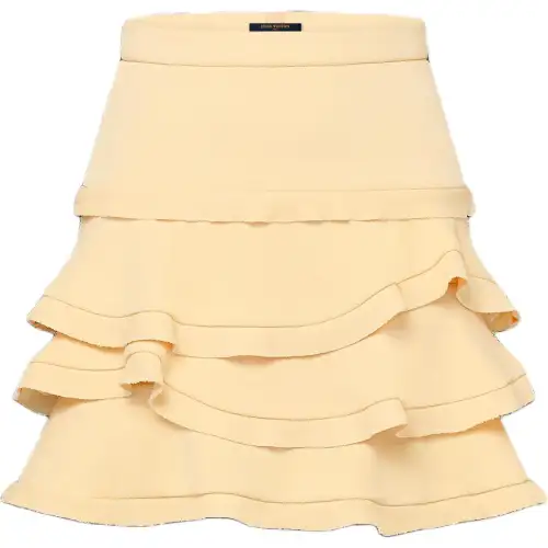 LOUIS VUITTON Ruffle Mini Skirt
