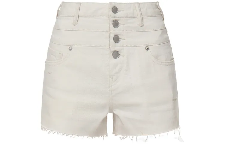 EVISU Denim Shorts Women's White Moderate