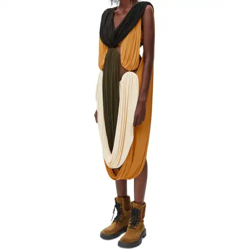 LOEWE SS24 Sleeveless Dress Women's Multicolor