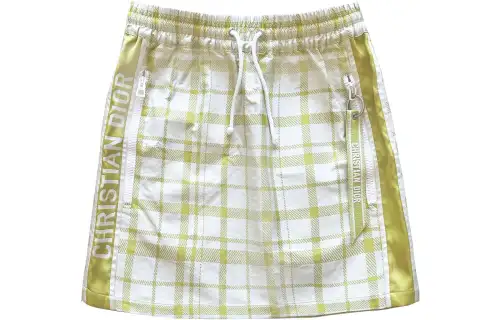 DIOR Casual Short Skirts Women's Green