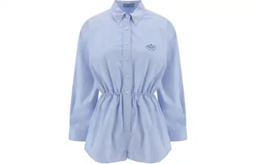 PRADA Long-Sleeved Buttoned Jumpsuit