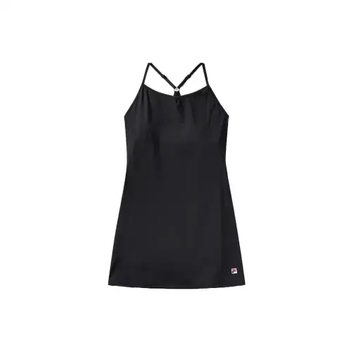 FILA Slip Dresses Women's Black Moderate Short