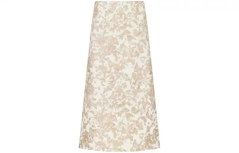 DIOR FW23 Casual Long Skirt Women's White