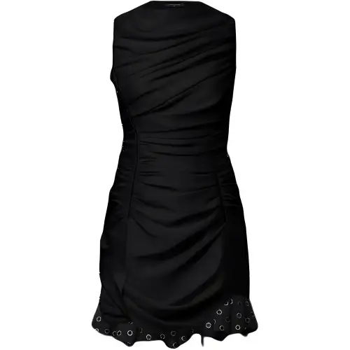 Lv Jewel Hem Draped Dress