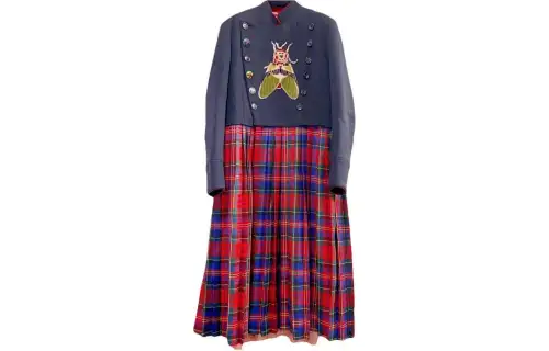 GUCCI Long Sleeved Dress Women's Multicolor