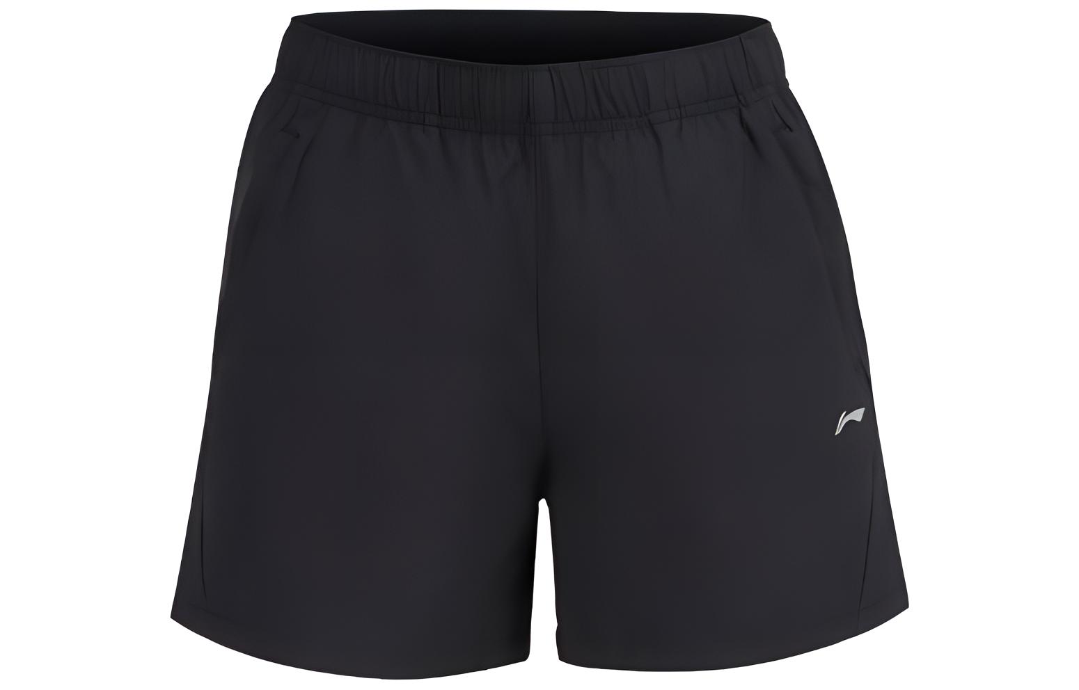 Li Ning Sports Shorts Women’s Black Moderate Knitted Shorts
