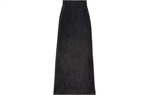 Balenciaga Mid Waisted Velvet Maxi Skirt