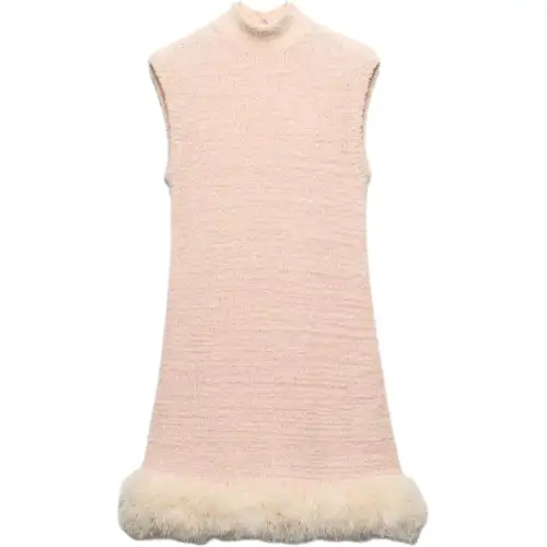 PRADA Sleeveless Dress Women's Snow Pink