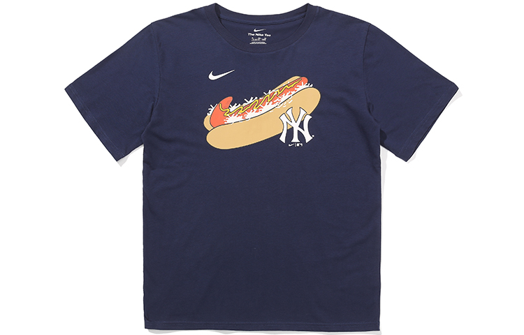 Футболка Nike × MLBT (темно-синяя)