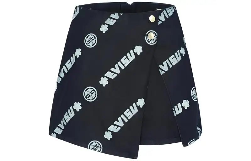 EVISU Denim Short Skirts Women's Denim Blue