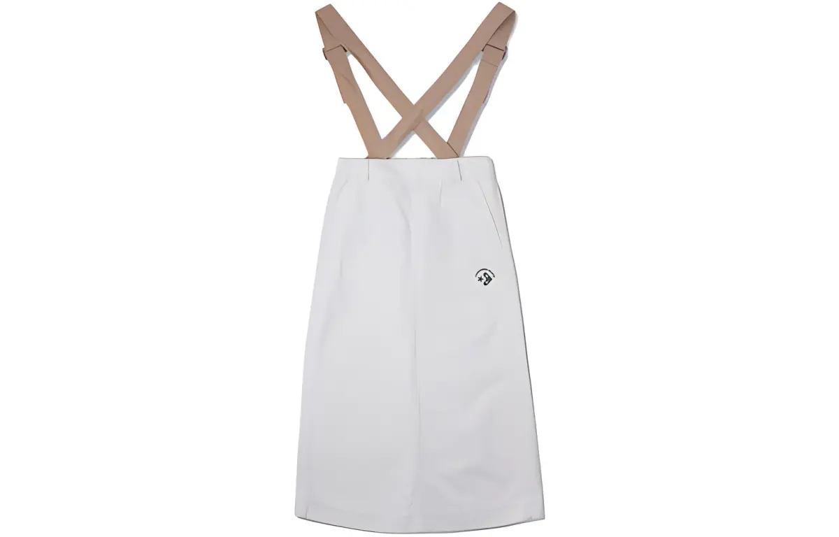 Converse BIB Casual Long Skirt Women's White