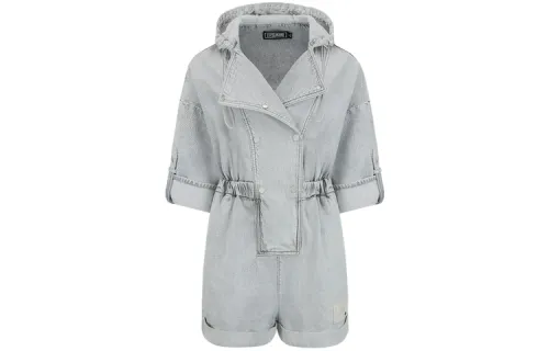 EVISU Denim Shorts Women's Gray