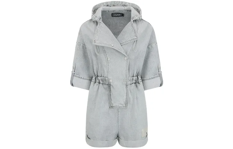 EVISU Denim Shorts Women's Gray