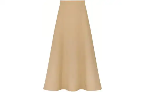 DIOR Casual Long Skirts Women's Ecru Moderate Mid Length Other