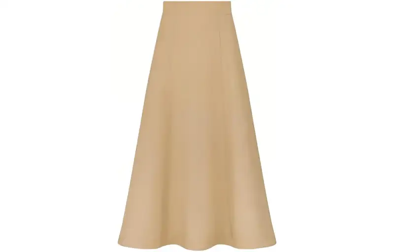 DIOR Casual Long Skirts Women's Ecru Moderate Mid Length Other