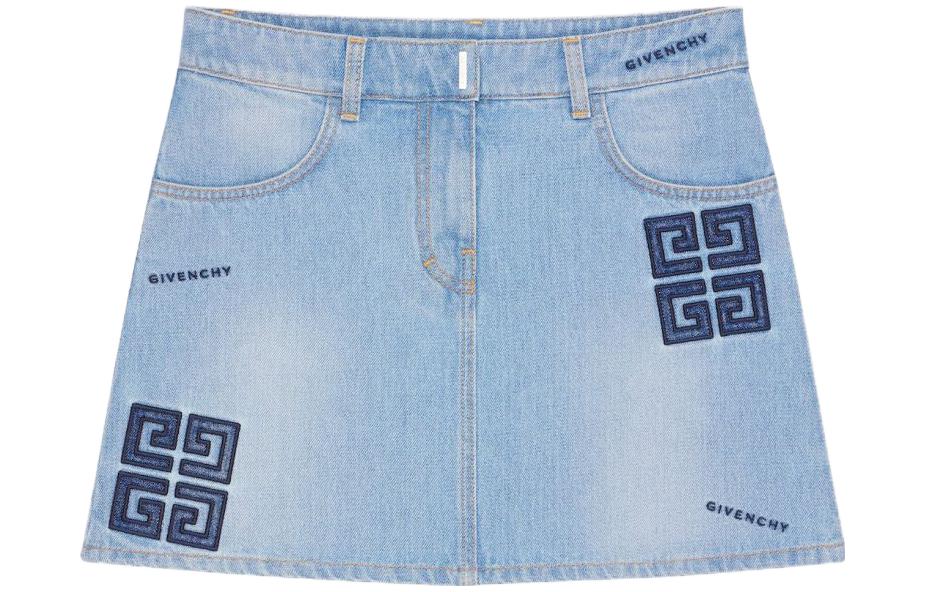 Женская юбка Givenchy SS23 (синяя)