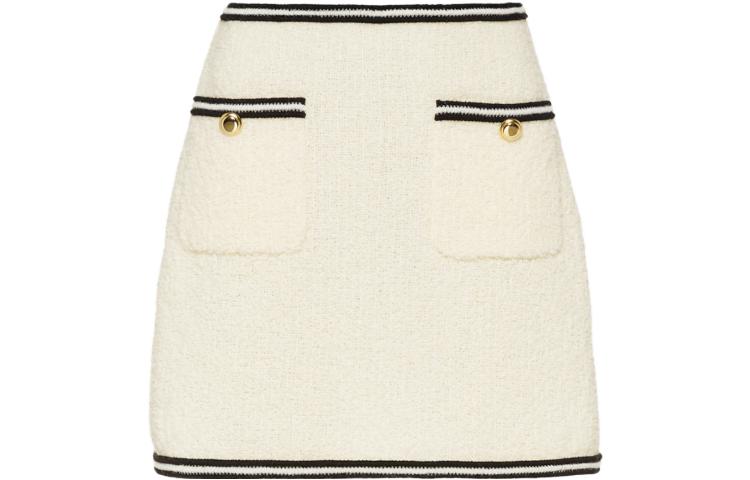 Женская юбка MIU MIU FW22 (микро-белая)