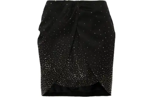 OFF-WHITE crystal-embellished mini skirt