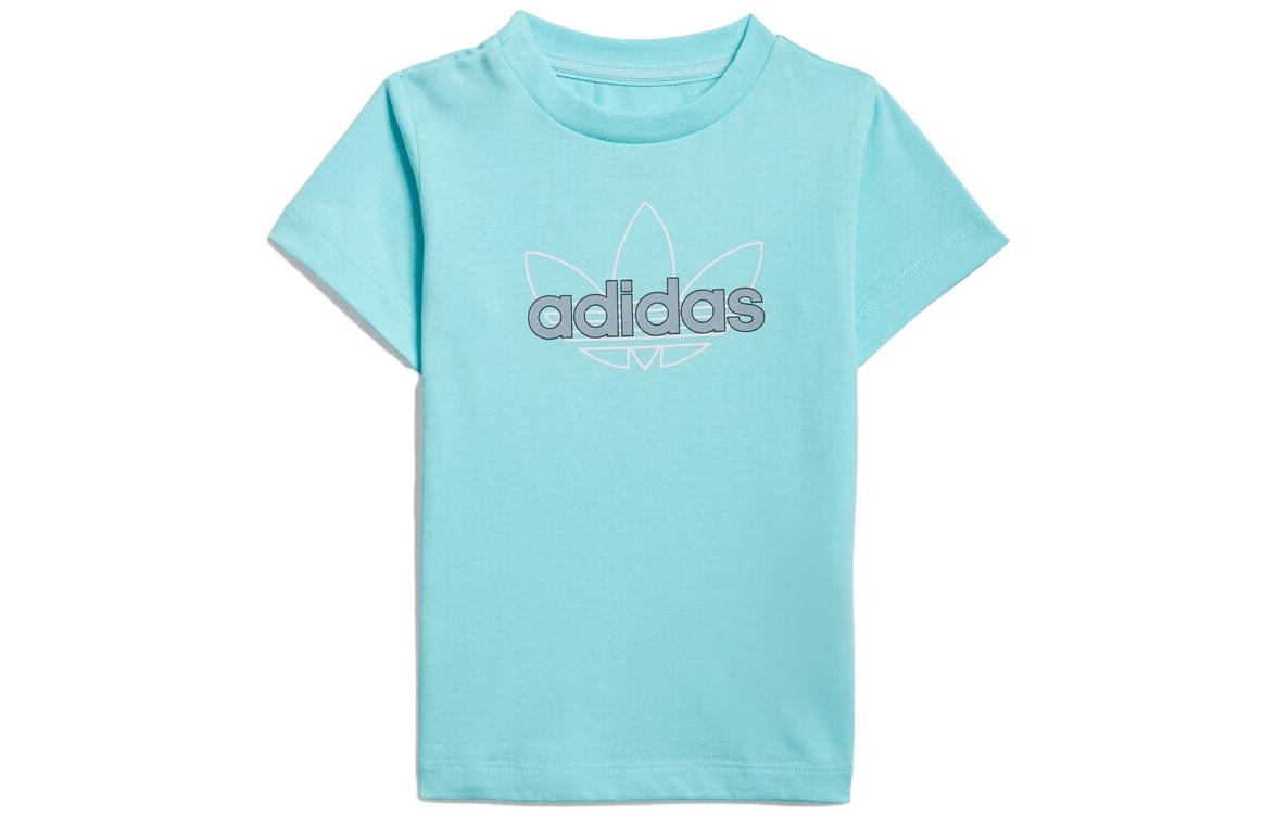 Футболка adidas originals TLogo (синяя)