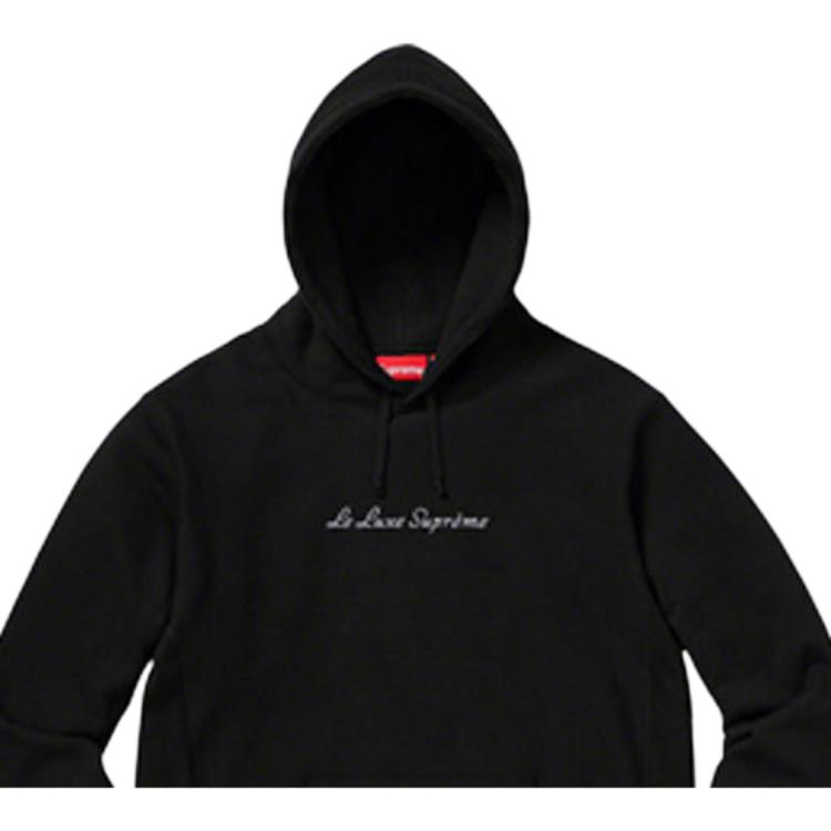 Худи Supreme SS19 Le Luxe Hooded Sweatshirt (черный) — фото 2