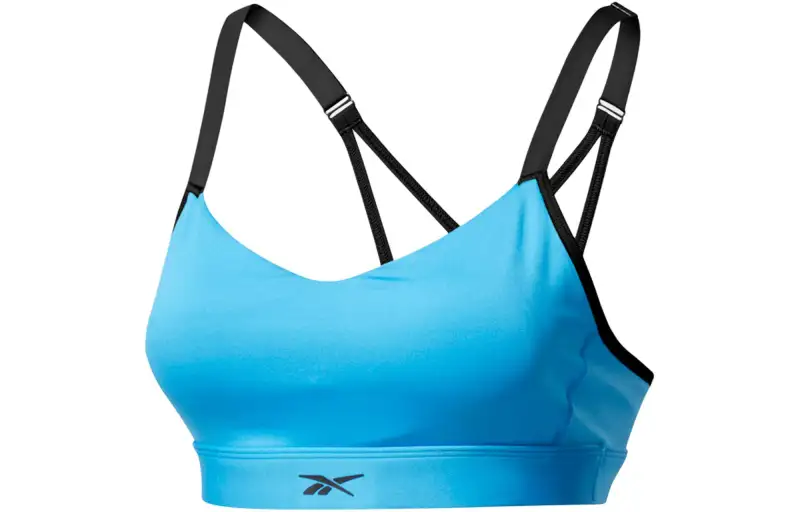 Reebok S Hero Strappy Padded Bra Sports Underwear Women's Blue