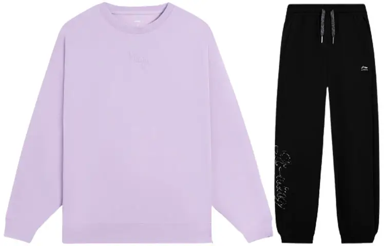 Li Ning Casual Suits Women's Crew Neck Moderate Other