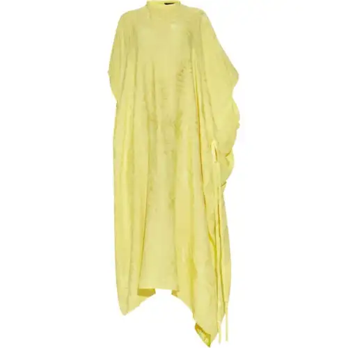 Balenciaga Crinkle Effect Draped Dress