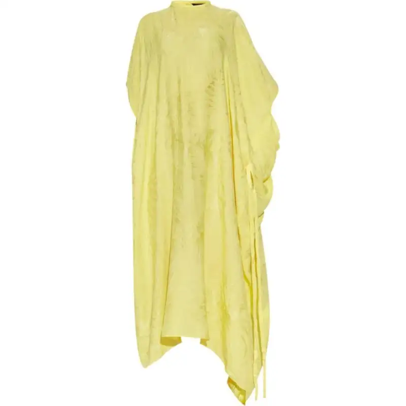 Balenciaga Crinkle Effect Draped Dress