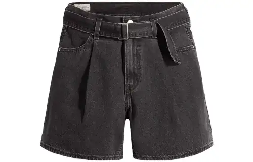 Levi's Pleated Denim Shorts