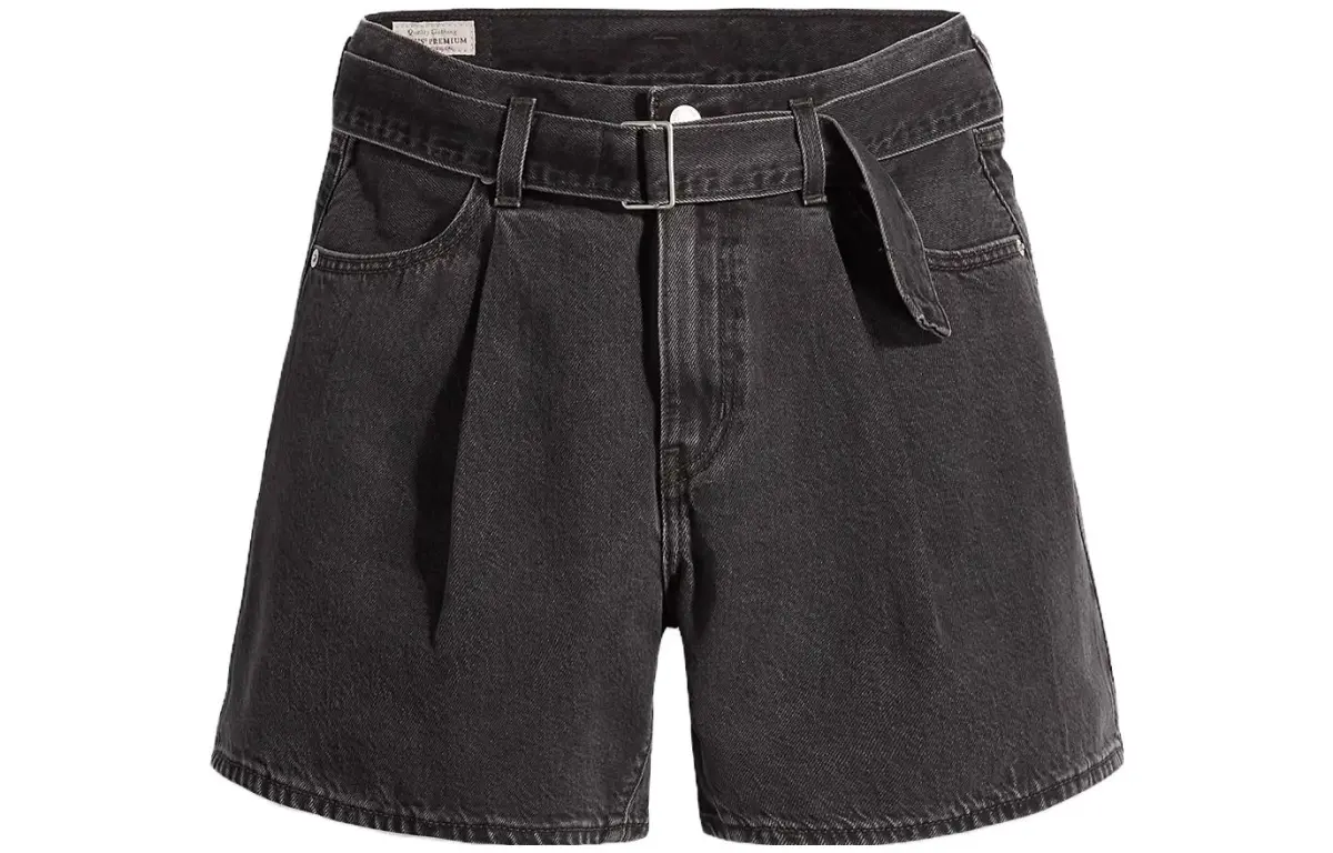 Levi's Pleated Denim Shorts
