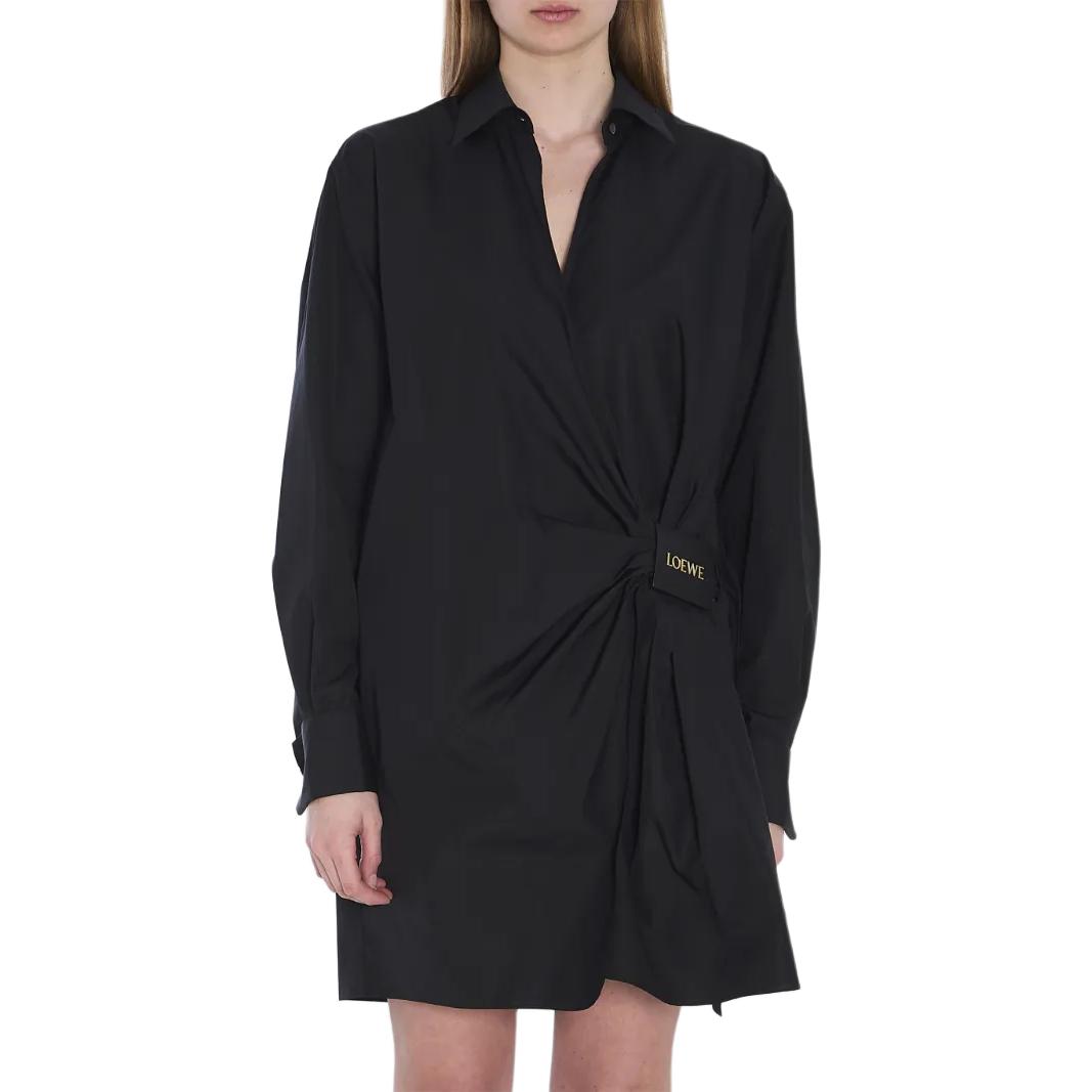 Женское платье LOEWE SS25 (черное)