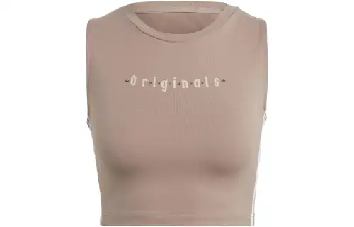 Adidas Originals Hot Girl Collection Sleeveless Sports Shirts Women's Khaki Other