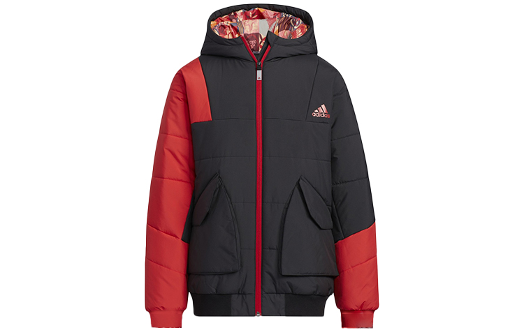 Мужская куртка adidas Cny Pad Jkt (красно-черная)