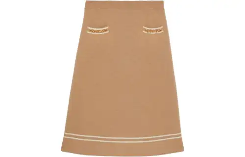 GUCCI Casual Long Skirt Women's Brown