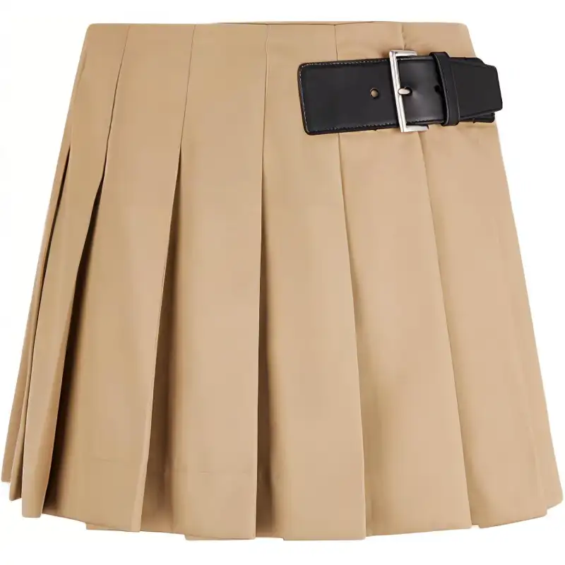 PRADA Buckled Pleated Miniskirt
