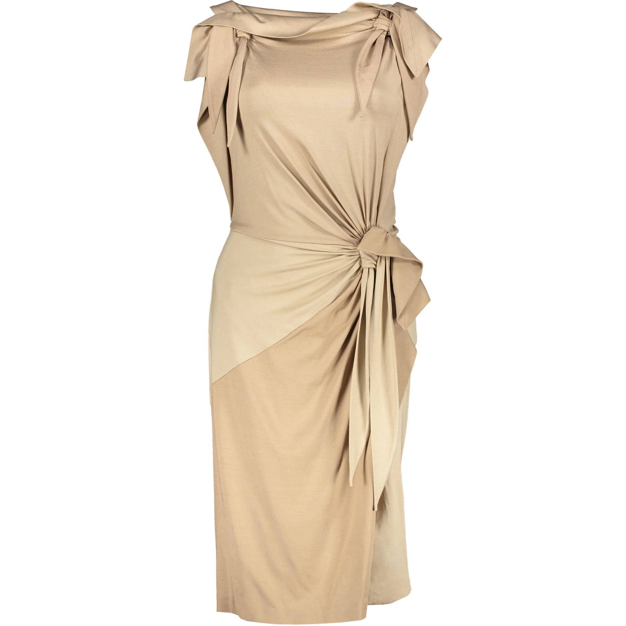 Burberry Tie Detailed Sleeveless Dress